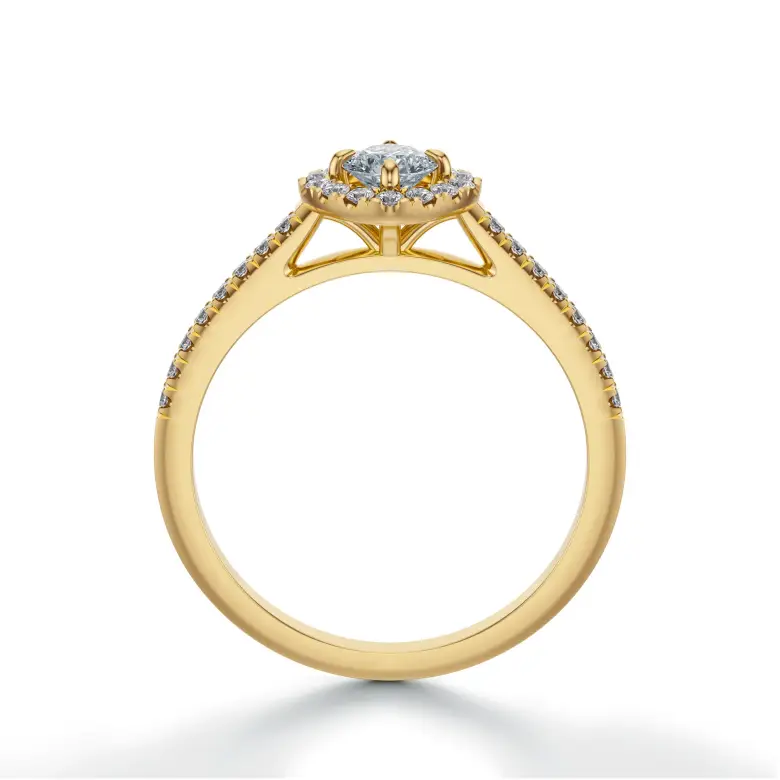 Pierścionek z diamentami halo SBPZ_081 Pierścionek z diamentami halo SBPZ_081